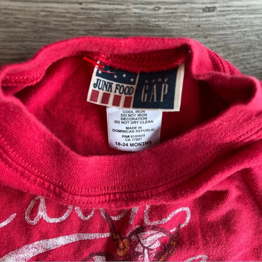 Junk Food x Baby Gap Catch Me If You Can Toddler Boy Long Sleeve T-Shirt 18-24M